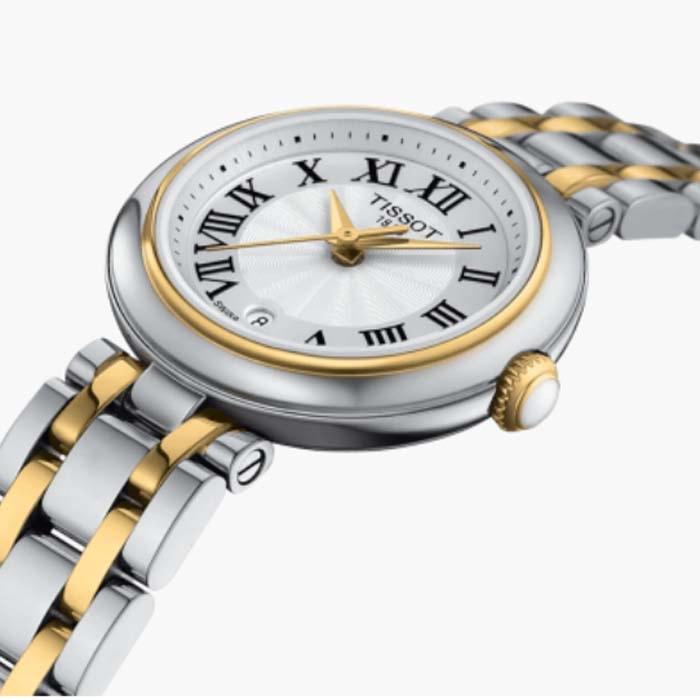 ΡΟΛΟΙ TISSOT  T1260102201300 TISSOT T-Lady Belissima Two Tone Stainless Steel Bracelet