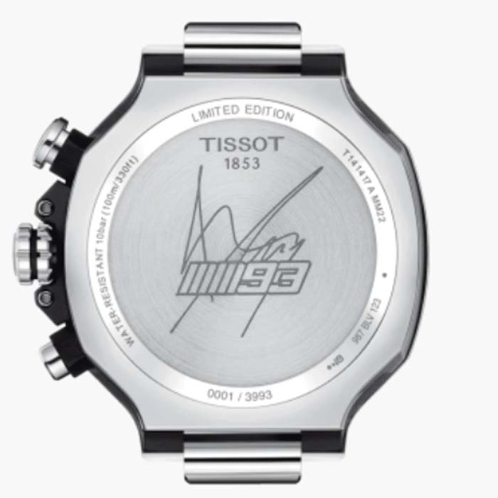 ΡΟΛΟΙ TISSOT  T1414171105100 TISSOT T-Race MotoGP Marc Marquez 2022 Chronograph Limited Edition Silver Stainless Steel Bracelet