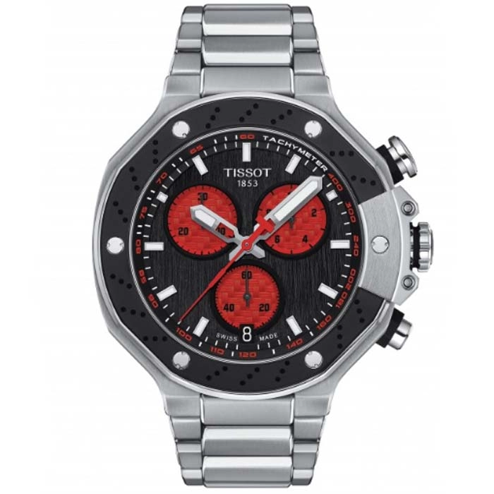 ΡΟΛΟΙ TISSOT  T1414171105100 TISSOT T-Race MotoGP Marc Marquez 2022 Chronograph Limited Edition Silver Stainless Steel Bracelet