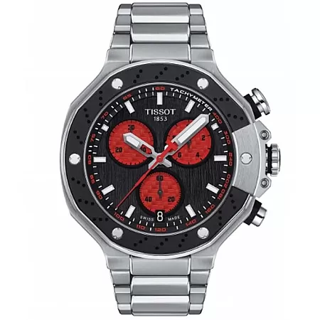 ΡΟΛΟΙ TISSOT  T1414171105100 TISSOT T-Race MotoGP Marc Marquez 2022 Chronograph Limited Edition Silver Stainless Steel Bracelet