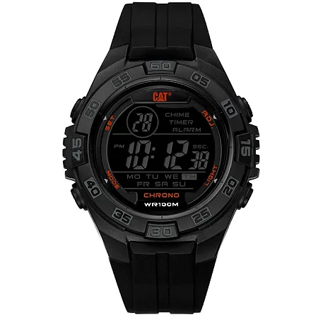 ΡΟΛΟΙ CATERPILLAR OC16721148 CATERPILLAR Digimax Chronograph Black Silicone Strap