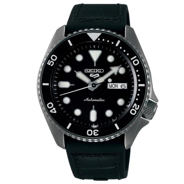 ΡΟΛΟΙ SEIKO SRPD65K3 SEIKO 5 Sports Automatic Black Silicone Strap