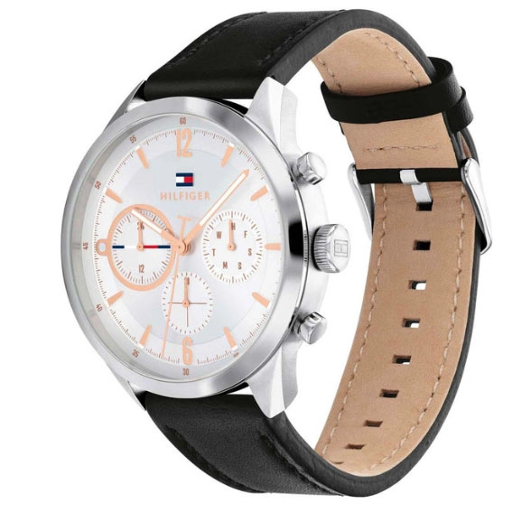 ΡΟΛΟΙ TOMMY HILFIGER 1791941 Tommy HILFIGER Casual Black Leather Strap