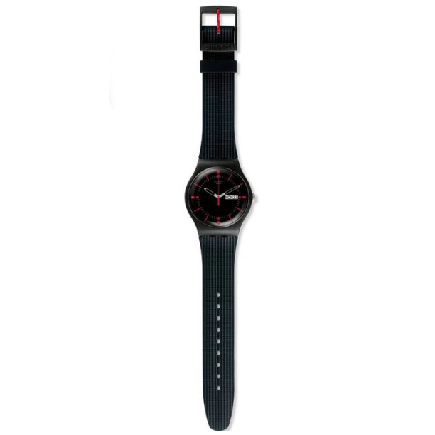 ΡΟΛΟΙ SWATCH SUOB714 SUON708 SWATCH Gaet Black Silicone Strap