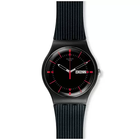 ΡΟΛΟΙ SWATCH SUOB714 SUON708 SWATCH Gaet Black Silicone Strap