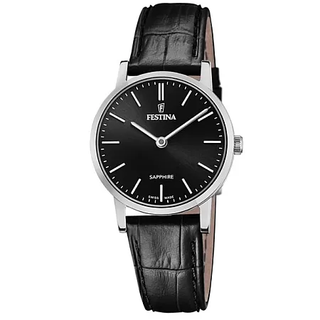 ΡΟΛΟΙ FESTINA  F20013/4 FESTINA Black Leather Strap