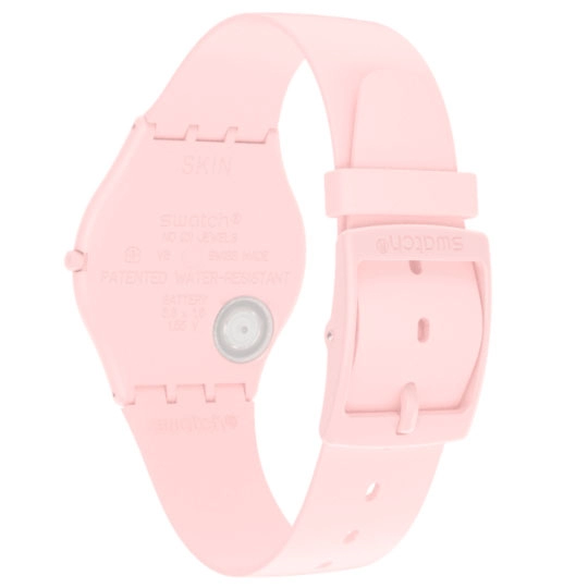 ΡΟΛΟΙ SWATCH  SS09P100 SWATCH Caricia Rosa Rose  Silicone Strap