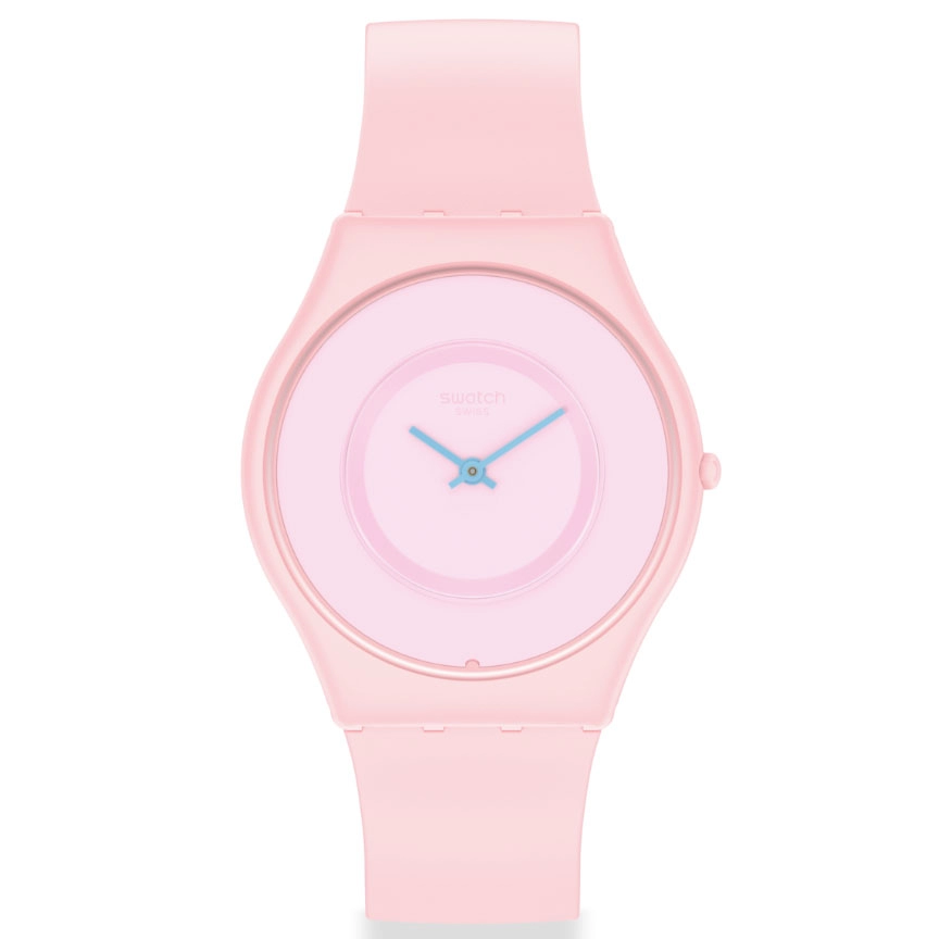 ΡΟΛΟΙ SWATCH  SS09P100 SWATCH Caricia Rosa Rose  Silicone Strap