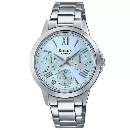 ΡΟΛΟΙ CASIO  SSHE-3516D-2AUEF CASIO Sheen Crystals Silver Stainless Steel Bracelet