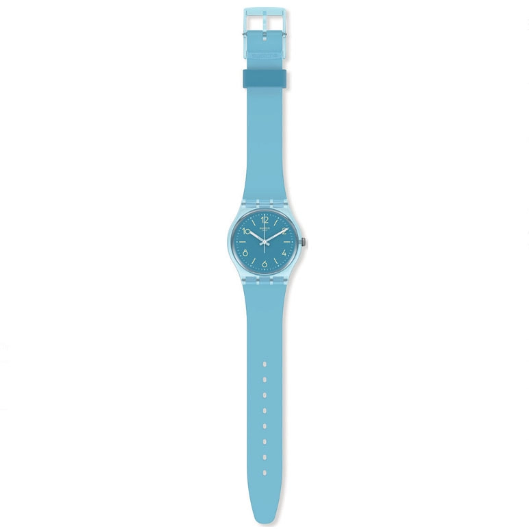 ΡΟΛΟΙ SWATCH SO28S101 SWATCH  Turquoise Tonic Blue Silicone Strap