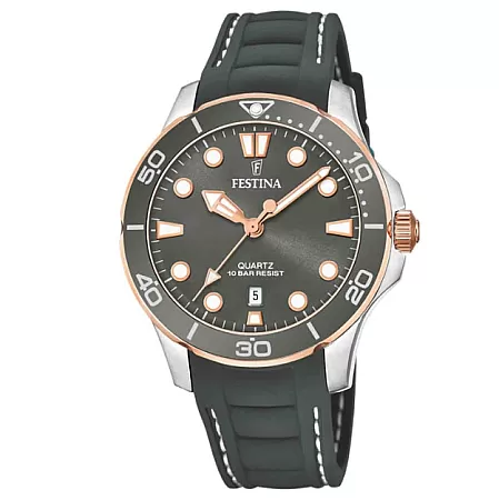 ΡΟΛΟΙ FESTINA F20502/5 FESTINA Grey Rubber Strap