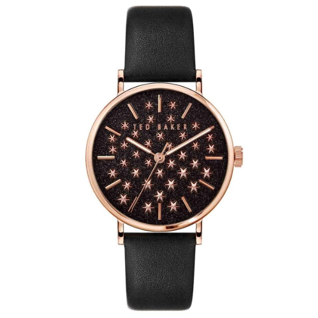 ΡΟΛΟΙ TED BAKER BKPPHS138 TED BAKER Phylipa Shine Black Leather Strap