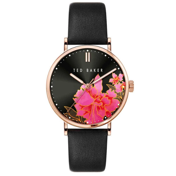 ΡΟΛΟΙ TED BAKER BKPPHF005 TED BAKER Phylipa Lemongrass Black Leather Strap