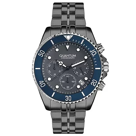ΡΟΛΟΙ QUANTUM  PWG930.060 QUANTUM Chronograph Black Stainless Steel Bracelet