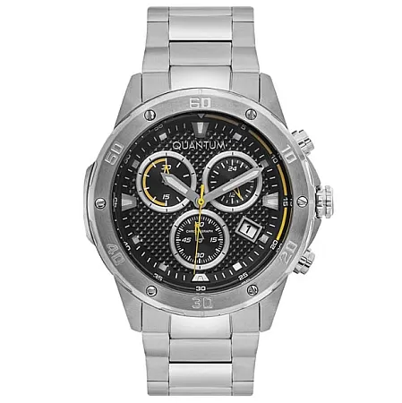 ΡΟΛΟΙ QUANTUM  ADG891.350 QUANTUM Chronograph Silver Stainless Steel Bracelet