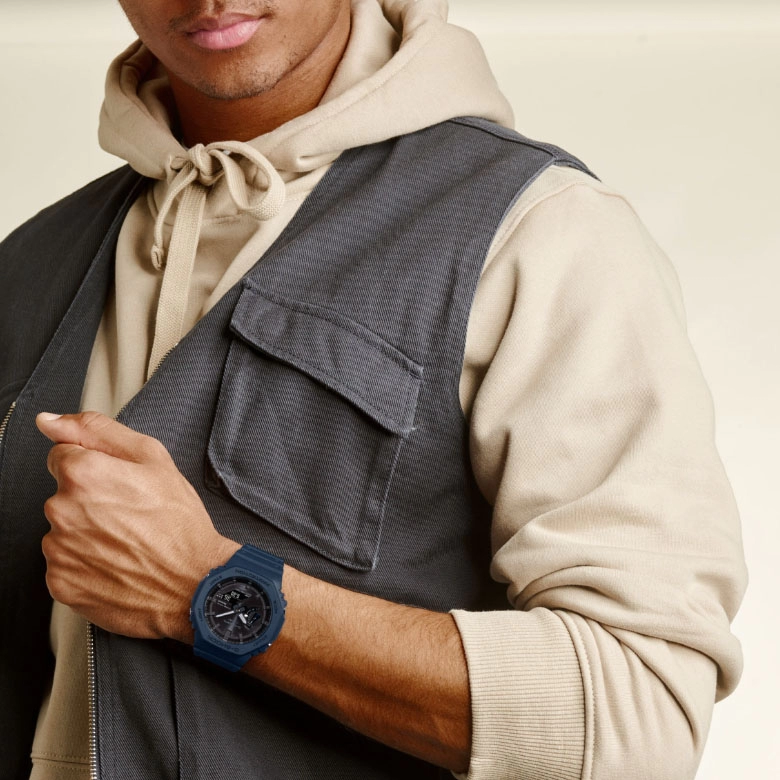 ΡΟΛΟΙ CASIO GA-B2100-2AER CASIO G-SHOCK Smartwatch Tough Solar Chronograph Blue Rubber Strap