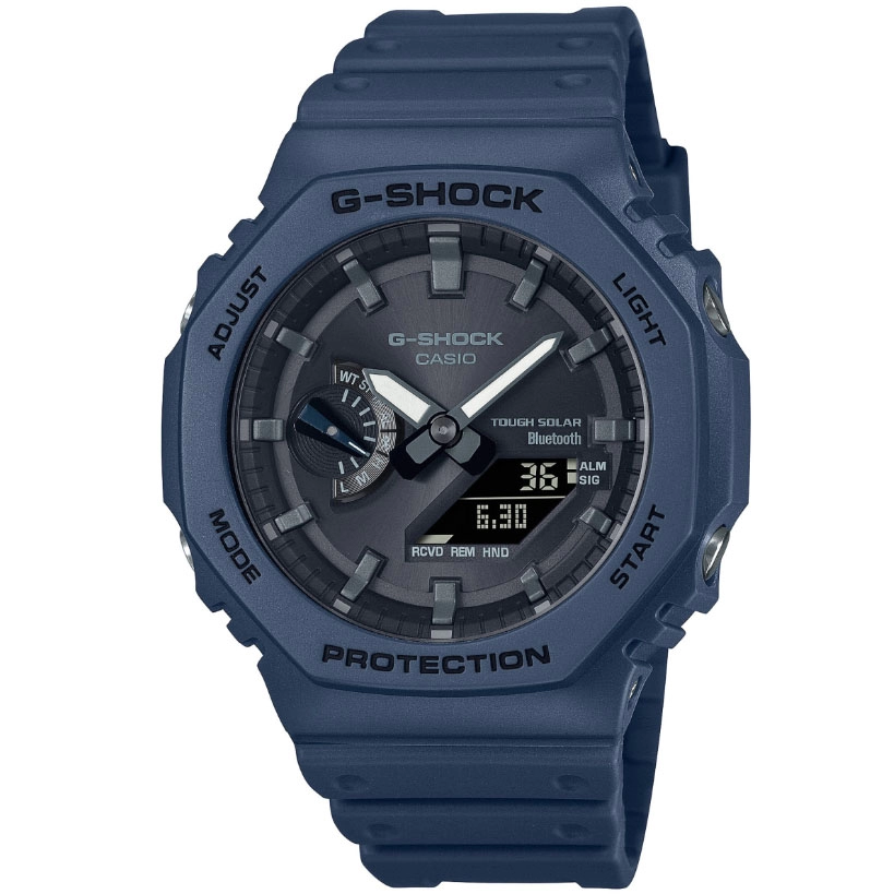 ΡΟΛΟΙ CASIO GA-B2100-2AER CASIO G-SHOCK Smartwatch Tough Solar Chronograph Blue Rubber Strap