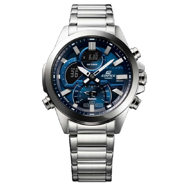 ΡΟΛΟΙ CASIO  ECB-30D-2AEF CASIO Edifice Smartwatch Silver Stainless Steel Bracelet