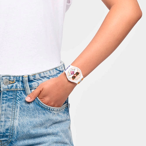 ΡΟΛΟΙ SWATCH SUOZ346 SWATCH Kamesennin X Swatch Dragonball Z Multicolor Silicone Strap