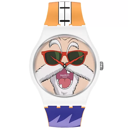 ΡΟΛΟΙ SWATCH SUOZ346 SWATCH Kamesennin X Swatch Dragonball Z Multicolor Silicone Strap