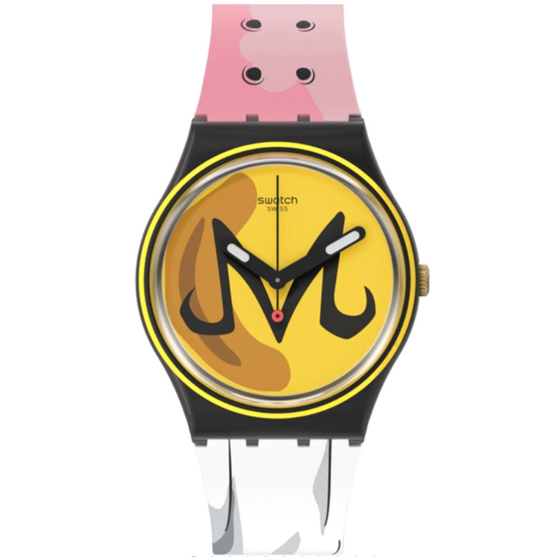 ΡΟΛΟΙ SWATCH GZ358 SWATCH Majin Buu X Swatch Dragonball Z Multicolor Silicone Strap