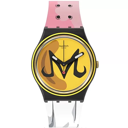 ΡΟΛΟΙ SWATCH GZ358 SWATCH Majin Buu X Swatch Dragonball Z Multicolor Silicone Strap