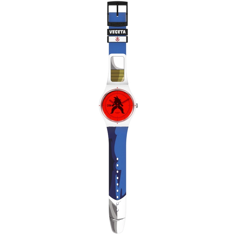 ΡΟΛΟΙ SWATCH SUOZ348 SWATCH Vegeta X Swatch Dragonball Z Multicolor Silicone Strap