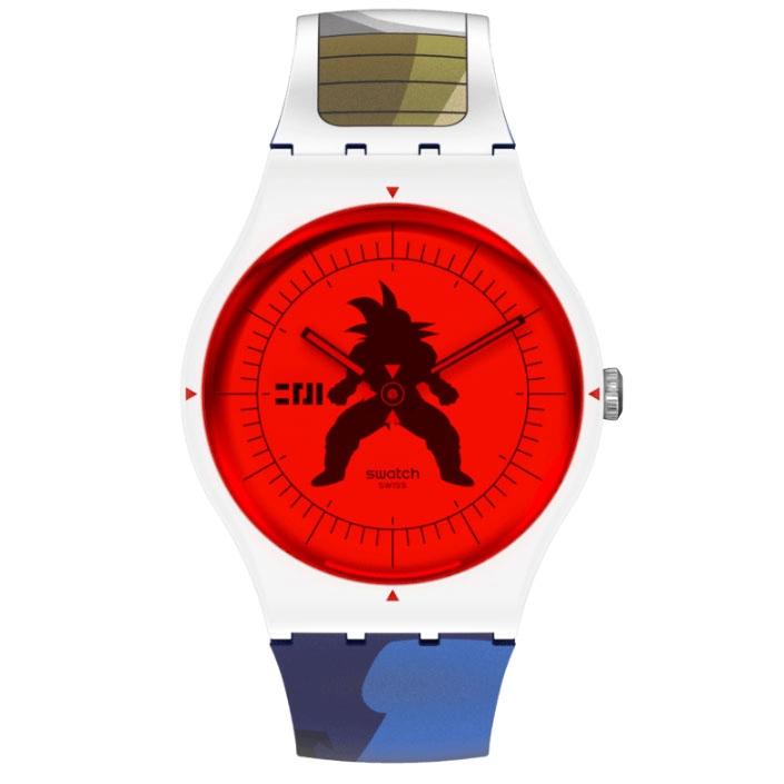 ΡΟΛΟΙ SWATCH SUOZ348 SWATCH Vegeta X Swatch Dragonball Z Multicolor Silicone Strap
