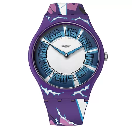 ΡΟΛΟΙ SWATCH SUOZ345 SWATCH Gohan X Swatch Dragonball Z Multicolor Silicone Strap