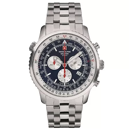ΡΟΛΟΙ SWISS ALPINE MILITARY SAM7078.9135 SWISS ALPINE MILITARY Spirit Chronograph  Stainless Steel Bracelet