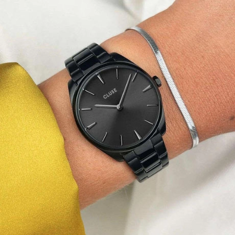 ΡΟΛΟΙ CLUSE CW11214 CLUSE Feroce Petite Black Stainless Steel Bracelet