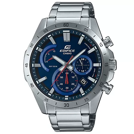 ΡΟΛΟΙ CASIO  EFR-573D-2AVUEF CASIO Edifice Chronograph Silver Stainless Steel Bracelet