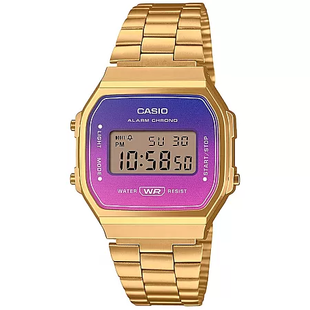 ΡΟΛΟΙ  CASIO  A-168WERG-2AEF CASIO Vintage Chronograph Gold Stainless Steel Bracelet