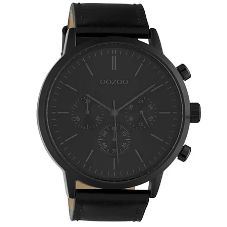 ΡΟΛΟΙ OOZOO C10544 OOZOO Timepieces Black Leather Strap