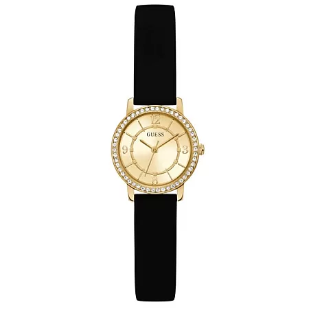 ΡΟΛΟΙ GUESS GW0469L3 GUESS Melody Crystals Black Rubber Strap