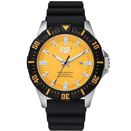 ΡΟΛΟΙ CATERPILLAR  PL14121727 CATERPILLAR Moto Black Rubber Strap