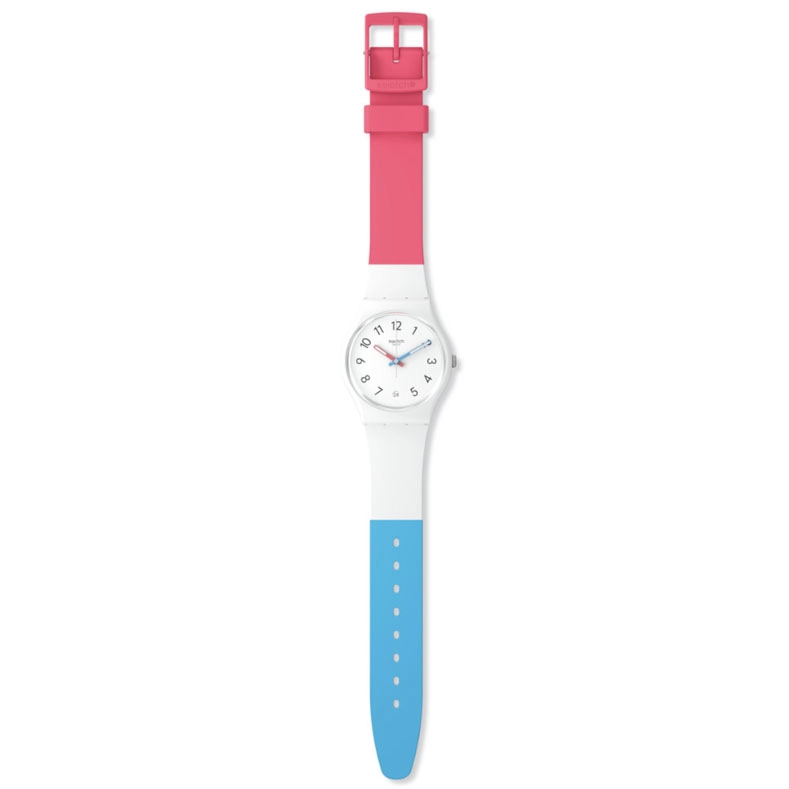 ΡΟΛΟΙ SWATCH SO28W400 SWATCH Gent In The Block Multicolor Silicone Strap
