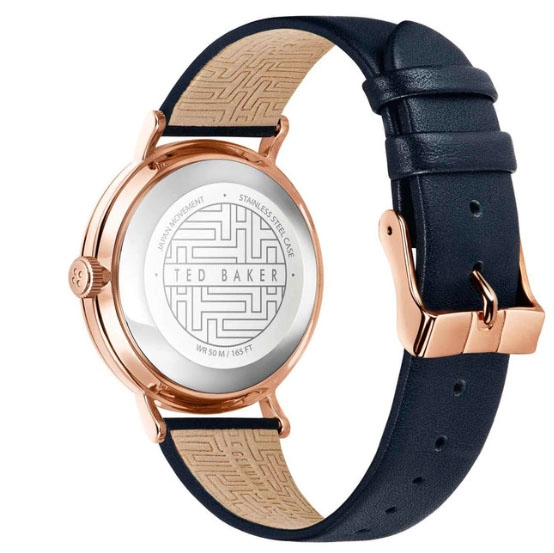 ΡΟΛΟΙ TED BAKER  BKPPHF131 TED BAKER Phylipa Moon Crystals Blue Leather Strap