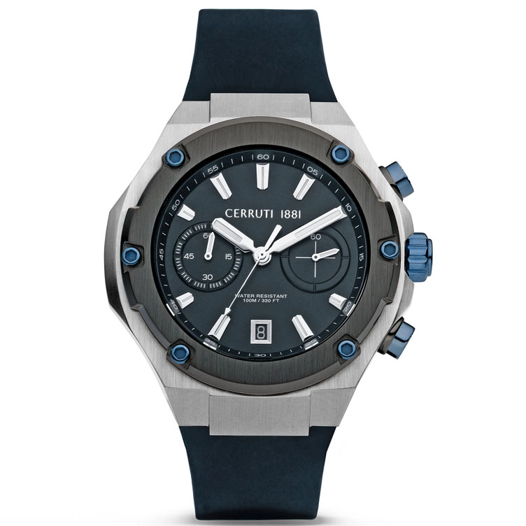 ΡΟΛΟΙ CERRUTI CIWGO2206107 CERRUTI Lucardo Multifunction  Blue Silicone Strap