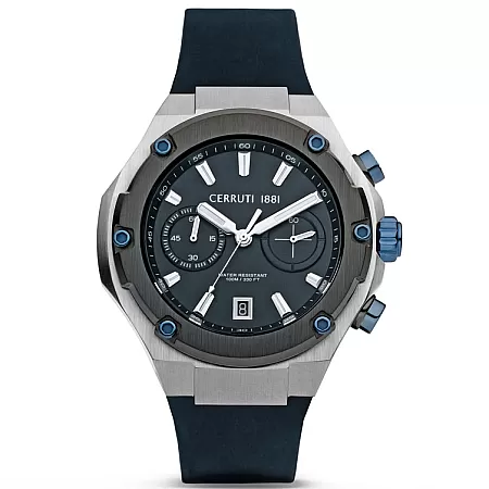 ΡΟΛΟΙ CERRUTI CIWGO2206107 CERRUTI Lucardo Multifunction  Blue Silicone Strap