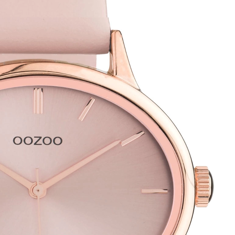 ΡΟΛΟΙ OOZOO C11052 OOZOO Timepieces Pink Leather Strap