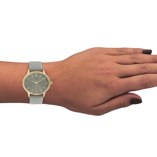 ΡΟΛΟΙ OOZOO C11050 OOZOO Timepieces Grey Leather Strap