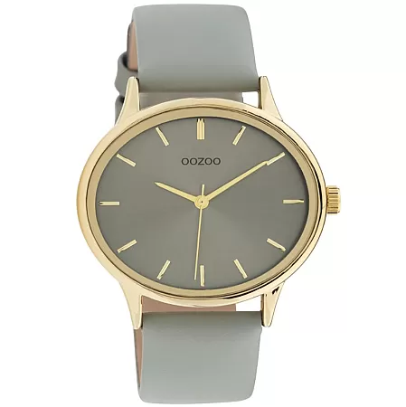 ΡΟΛΟΙ OOZOO C11050 OOZOO Timepieces Grey Leather Strap