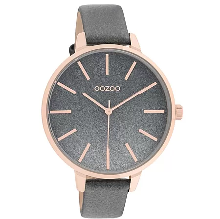 ΡΟΛΟΙ OOZOO  C11033 OOZOO Timepieces Grey Leather Strap