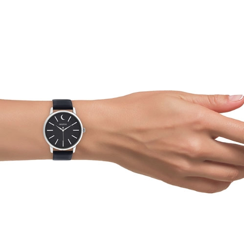 ΡΟΛΟΙ OOZOO C11043 OOZOO Timepieces Black Leather Strap