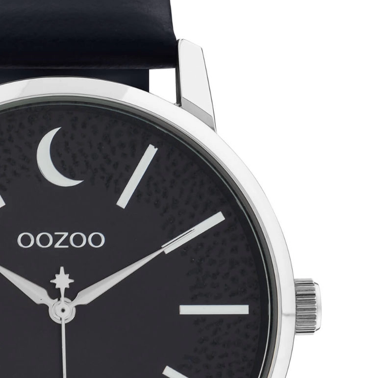 ΡΟΛΟΙ OOZOO C11043 OOZOO Timepieces Black Leather Strap