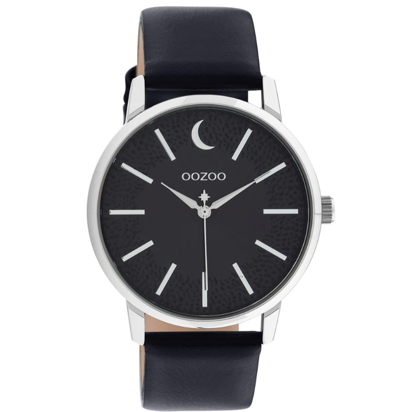 ΡΟΛΟΙ OOZOO C11043 OOZOO Timepieces Black Leather Strap