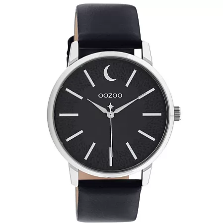 ΡΟΛΟΙ OOZOO C11043 OOZOO Timepieces Black Leather Strap