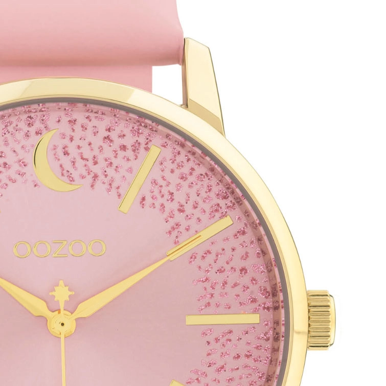 ΡΟΛΟΙ OOZOO C11042 OOZOO Timepieces Pink Leather Strap