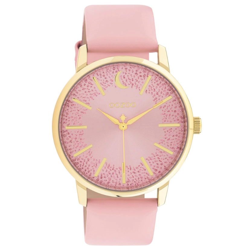 ΡΟΛΟΙ OOZOO C11042 OOZOO Timepieces Pink Leather Strap